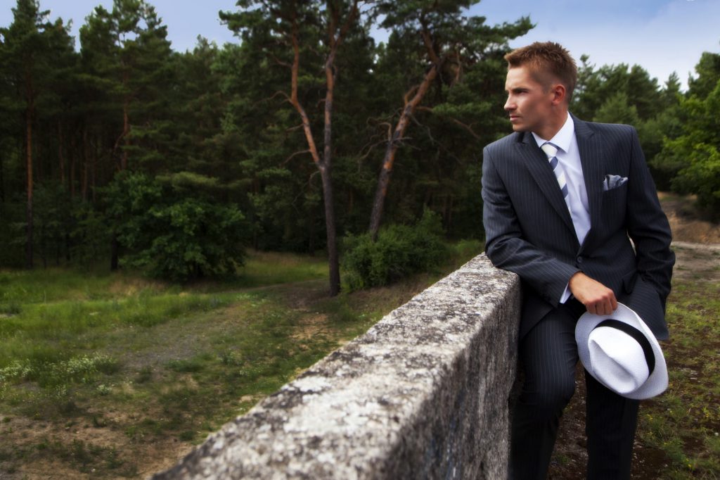 Elegancki garnitur szyty na miarę